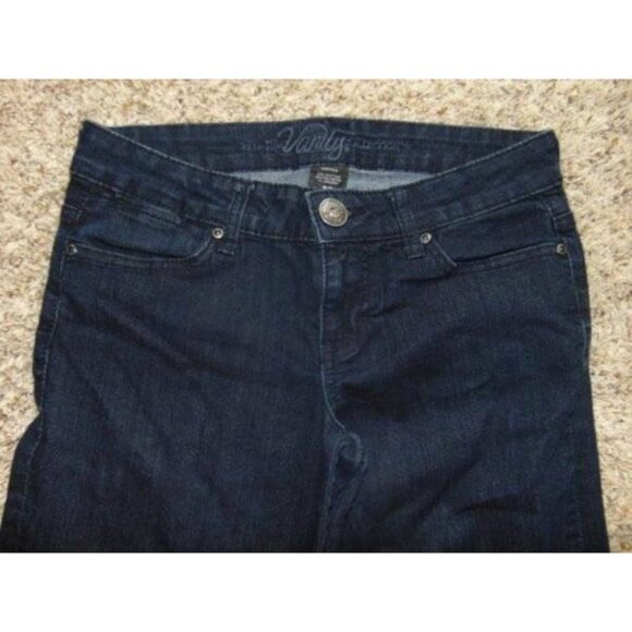 Womens Vanity Dakota Flare Jeans 27 Dark Blue Denim - Picture 2 of 5